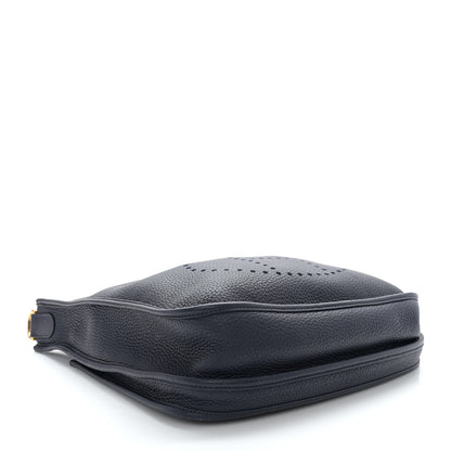 Hermes Taurillon Clemence Evelyne III PM Bleu Nuit 3 of 10