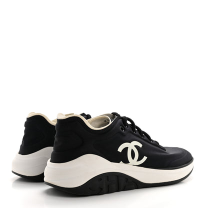 Chanel Lycra CC Sneakers 38 Black 4 of 8