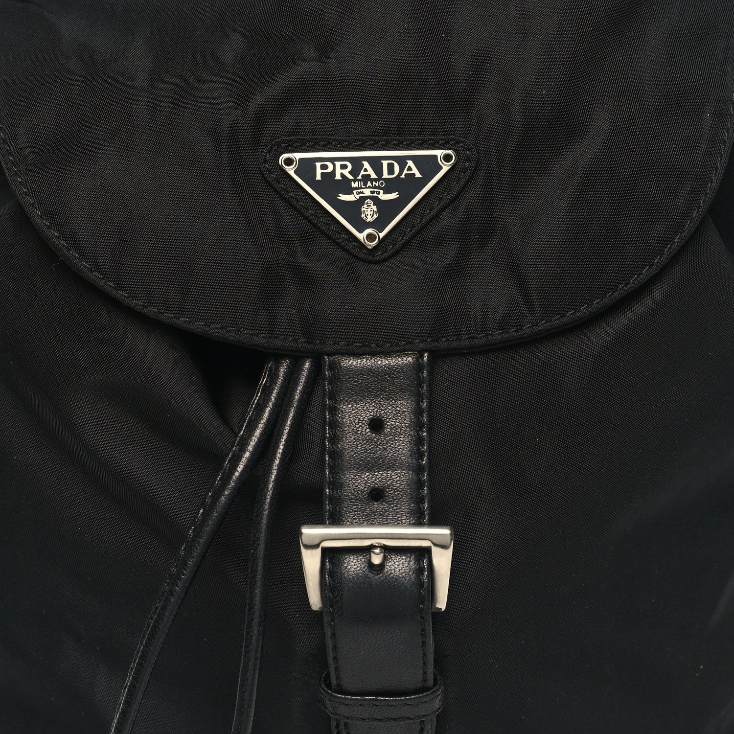 Prada Tessuto Nylon Vela Chain Backpack Black 7 of 9