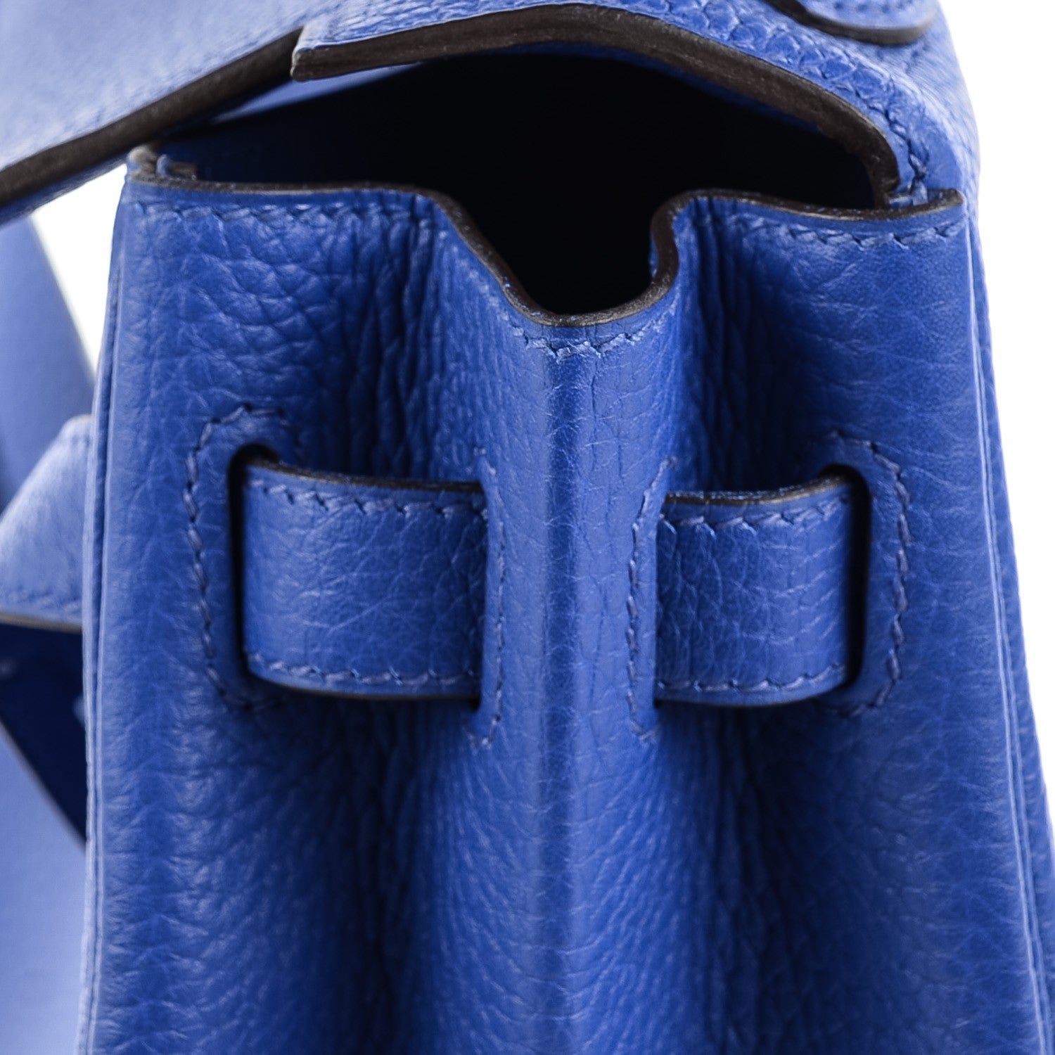 Hermes Taurillon Clemence Kelly Retourne 32 Bleu Electrique 13 of 28
