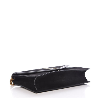 Saint Laurent Suede Calfskin Monogram Le Sept Chain Bag Black 4 of 11