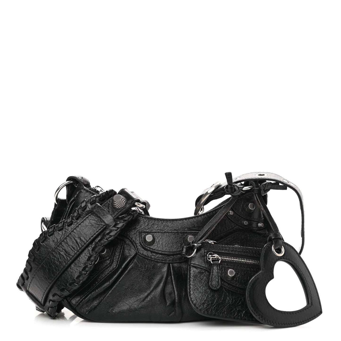Agneau Arena Le Cagole Shoulder Bag XS Black