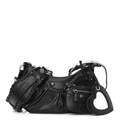 Balenciaga Agneau Arena Le Cagole Shoulder Bag XS Black 1 of 10