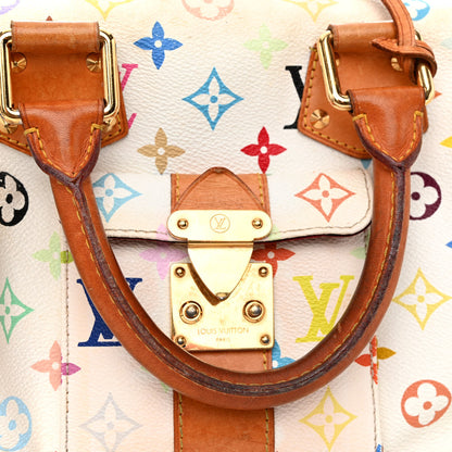 Louis Vuitton Monogram Multicolor Speedy 30 White 9 of 13