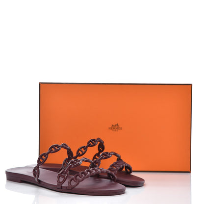 Hermes TPU Rivage Sandals 36 Bordeaux 8 of 8