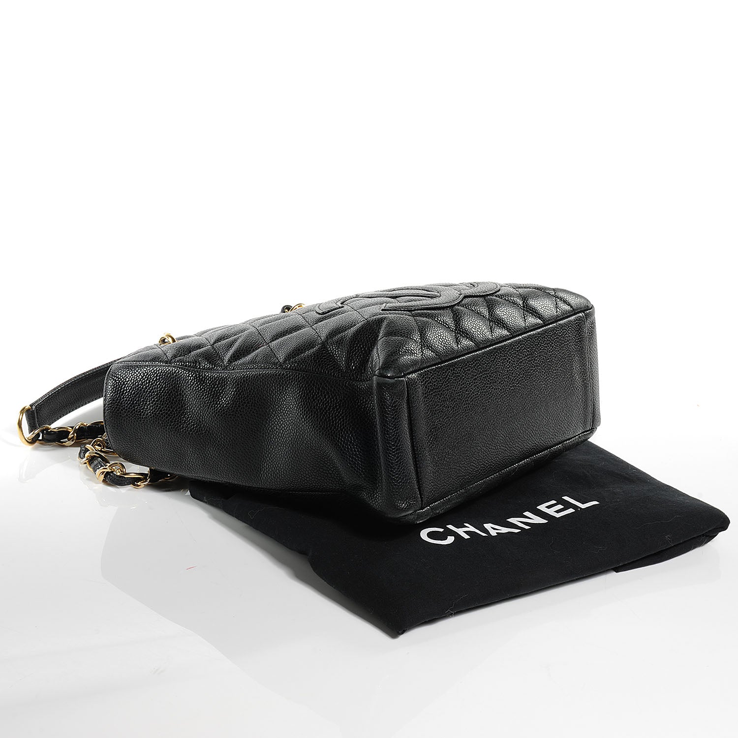 Chanel Caviar Petit Shopping Tote PST Black 4 of 9
