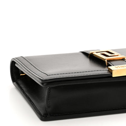 Versace Calfskin Greca Goddess Wallet On Chain Black 8 of 9