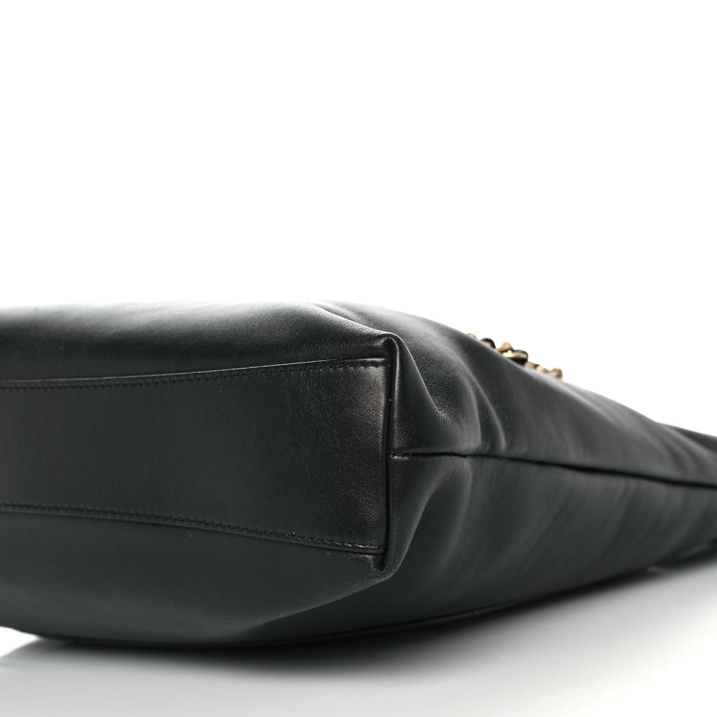 Calfskin Chain 20s Signature Tote Black
