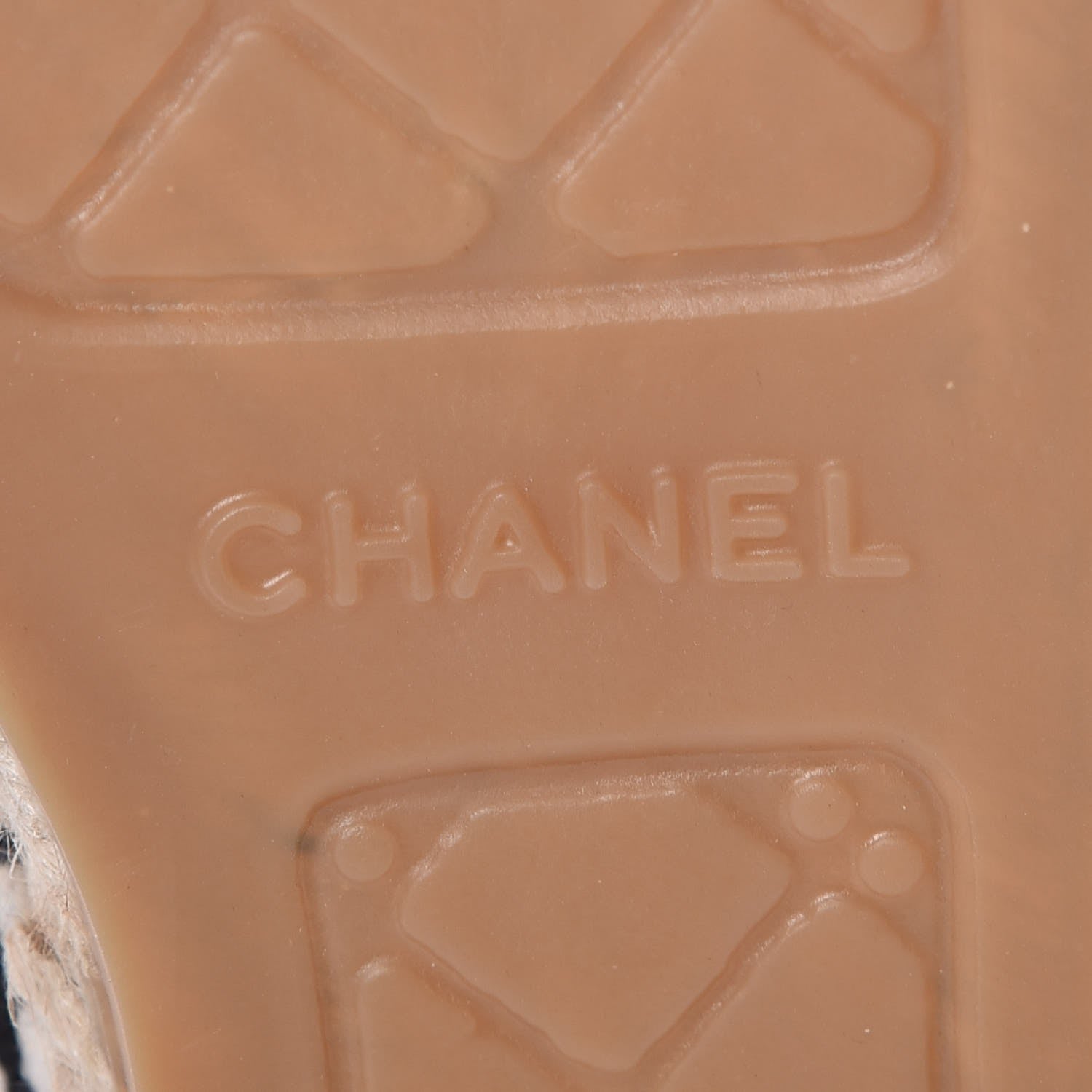 Chanel Fabric Biarritz CC Espadrilles 39 Beige Black 9 of 12