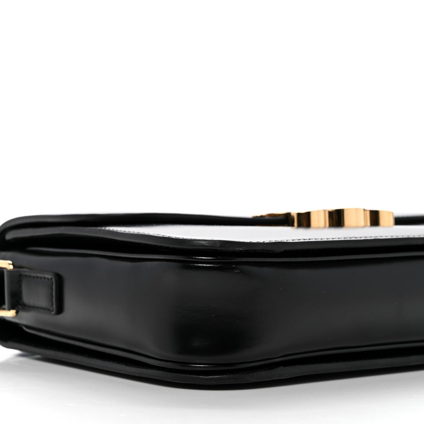 Shiny Calfskin Medium Triomphe Black