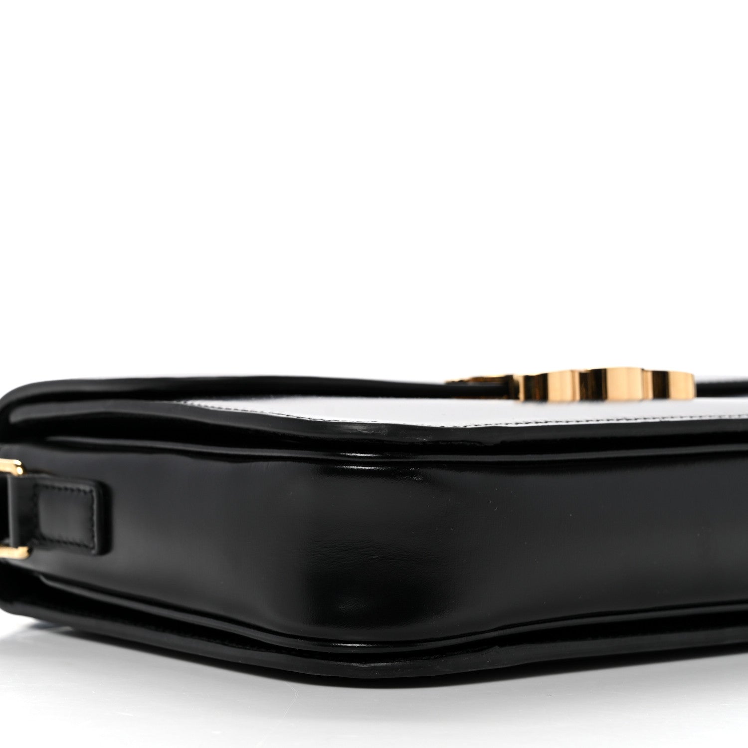 Celine Shiny Calfskin Medium Triomphe Black 8 of 13