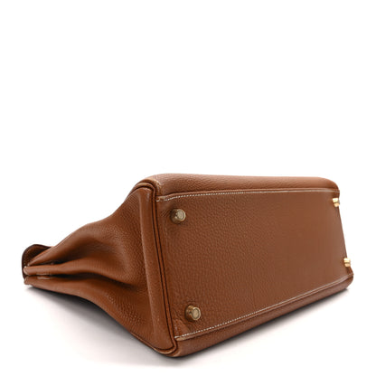 Hermes Togo Kelly Retourne 32 Gold 4 of 13