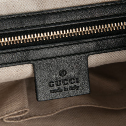 Gucci Guccissima Medium Bree Foldover Tote Black 6 of 7