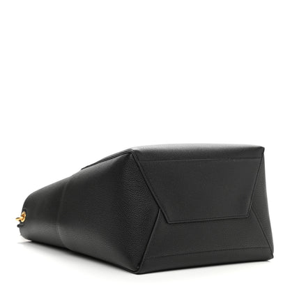 Celine Soft Grained Calfskin Sangle Bucket Bag Black 4 of 9