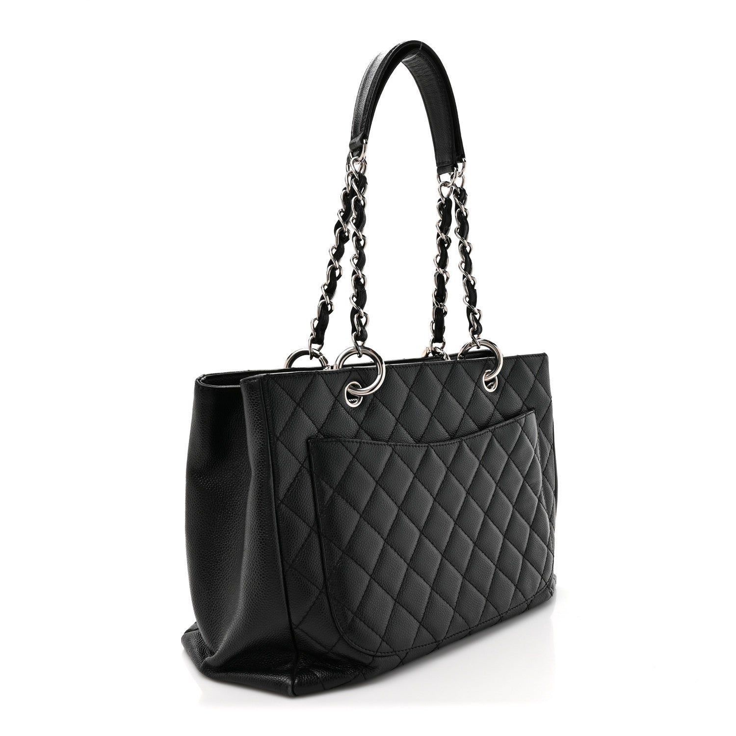 Chanel Caviar Quilted Grand Shopping Tote GST Black 3 of 13
