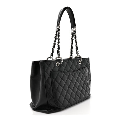 Chanel Caviar Quilted Grand Shopping Tote GST Black 3 of 13