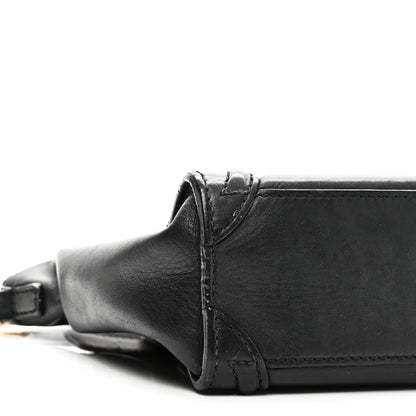 Celine Smooth Calfskin Nano Luggage Black 8 of 12