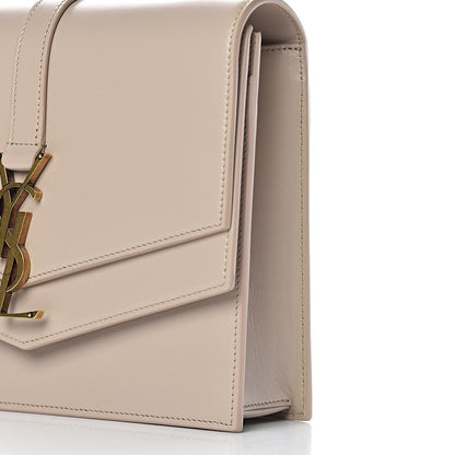 Saint Laurent Smooth Calfskin Monogram Medium Sulpice Shoulder Bag Light Natural 15 of 18