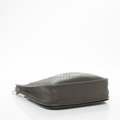 Hermes Taurillon Clemence Evelyne II GM Vert de Gris 5 of 7
