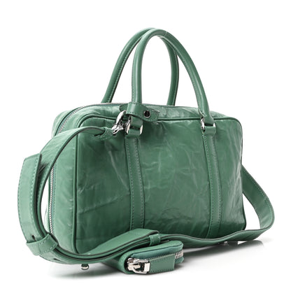 Prada Nappa Antique Medium Re-Edition 2001 Two Handle Bag Green 3 of 10