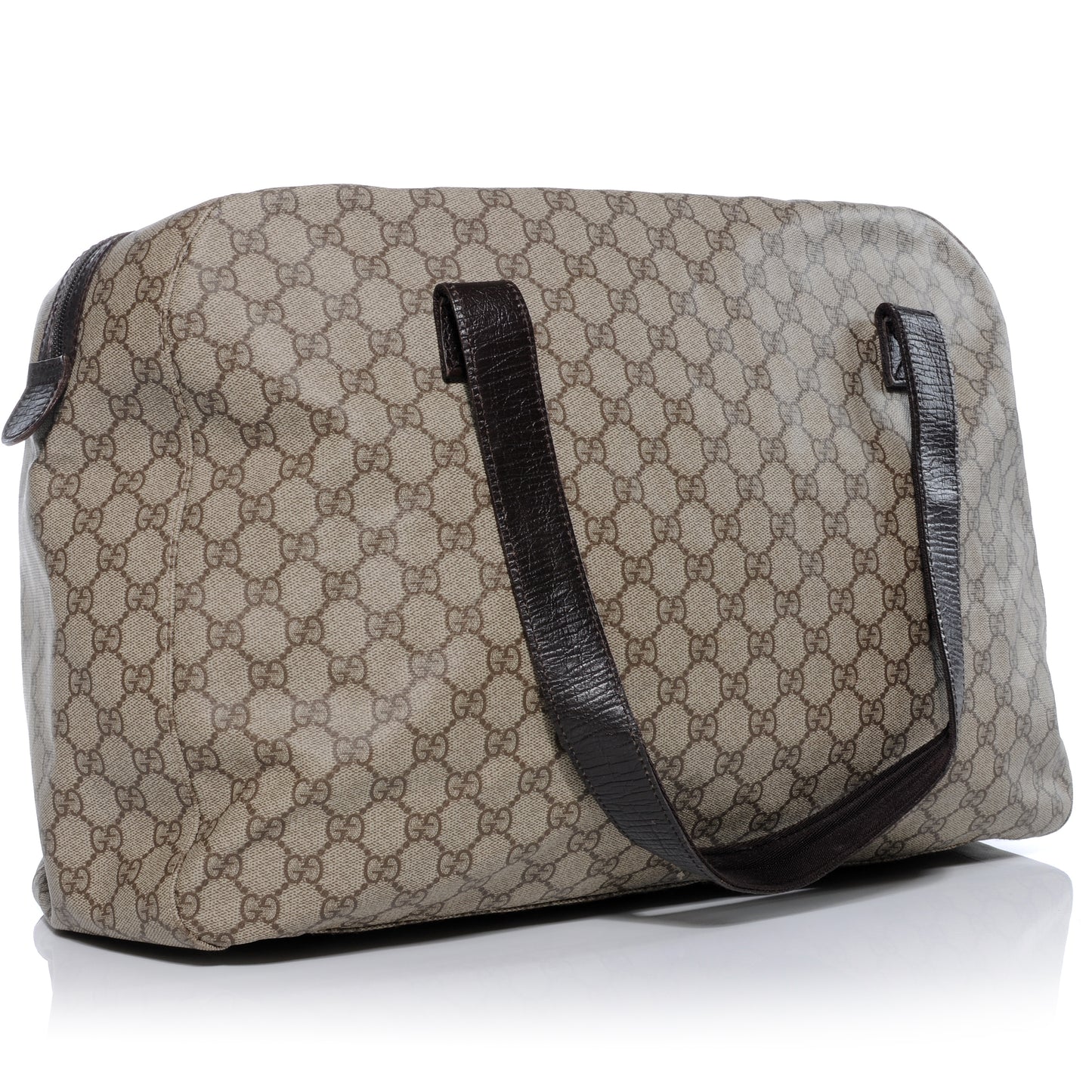 Coated Canvas Monogram Large Duffle Bag Ebony