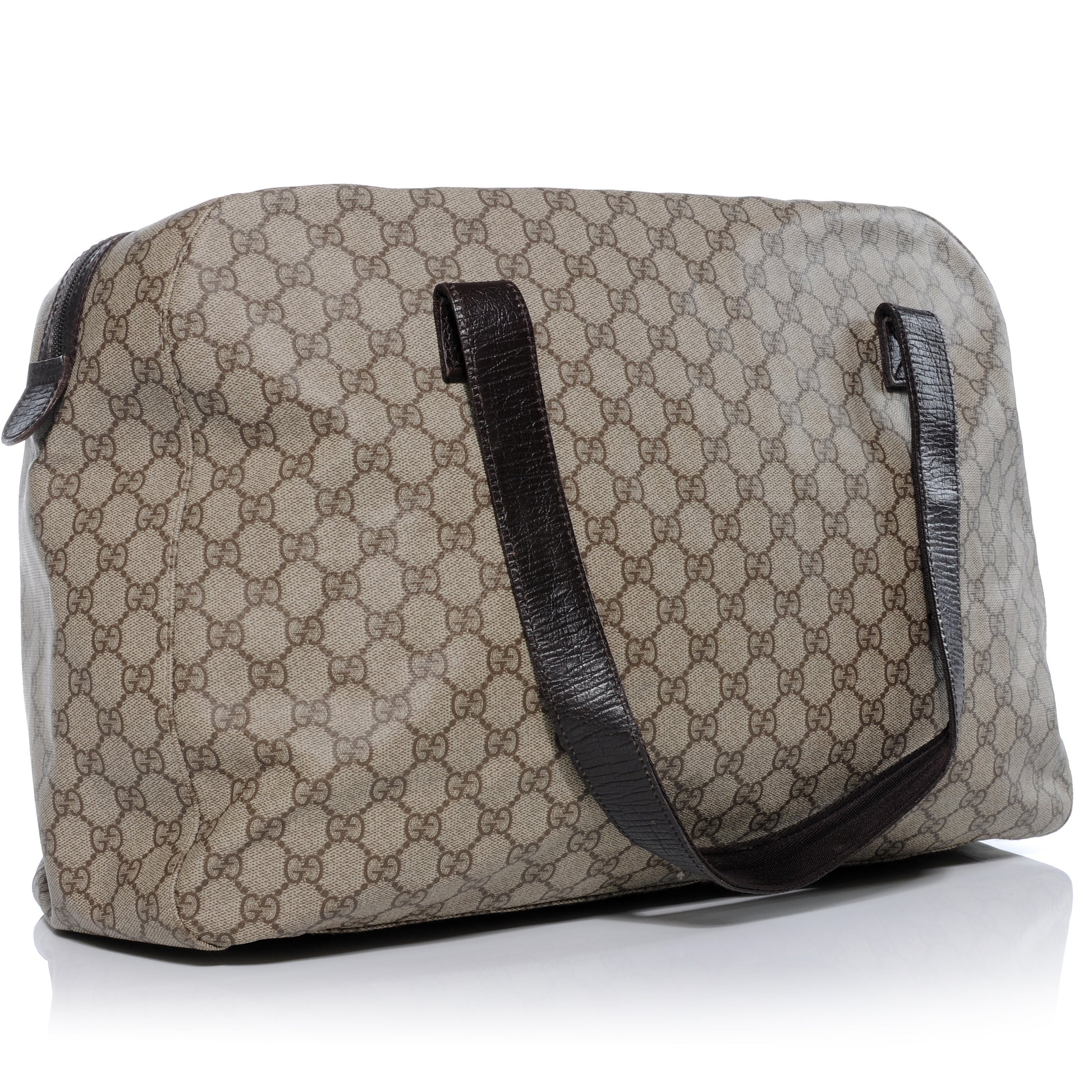 Gucci Coated Canvas Monogram Large Duffle Bag Ebony 3 of 9
