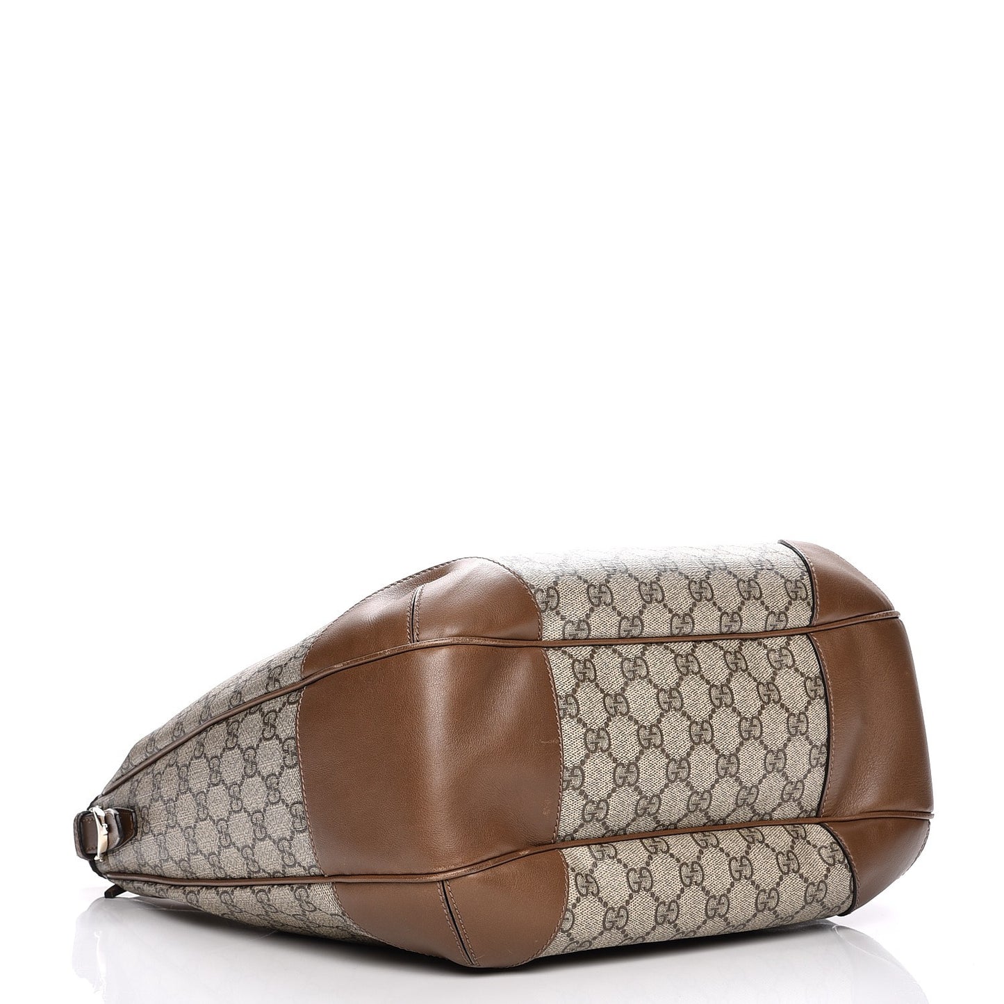 GG Supreme Monogram Margaux Calfskin Medium Nice Hobo Beige Ebony Acero