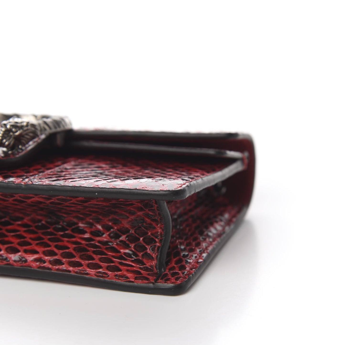 Snakeskin Super Mini Dionysus Shoulder Bag Red