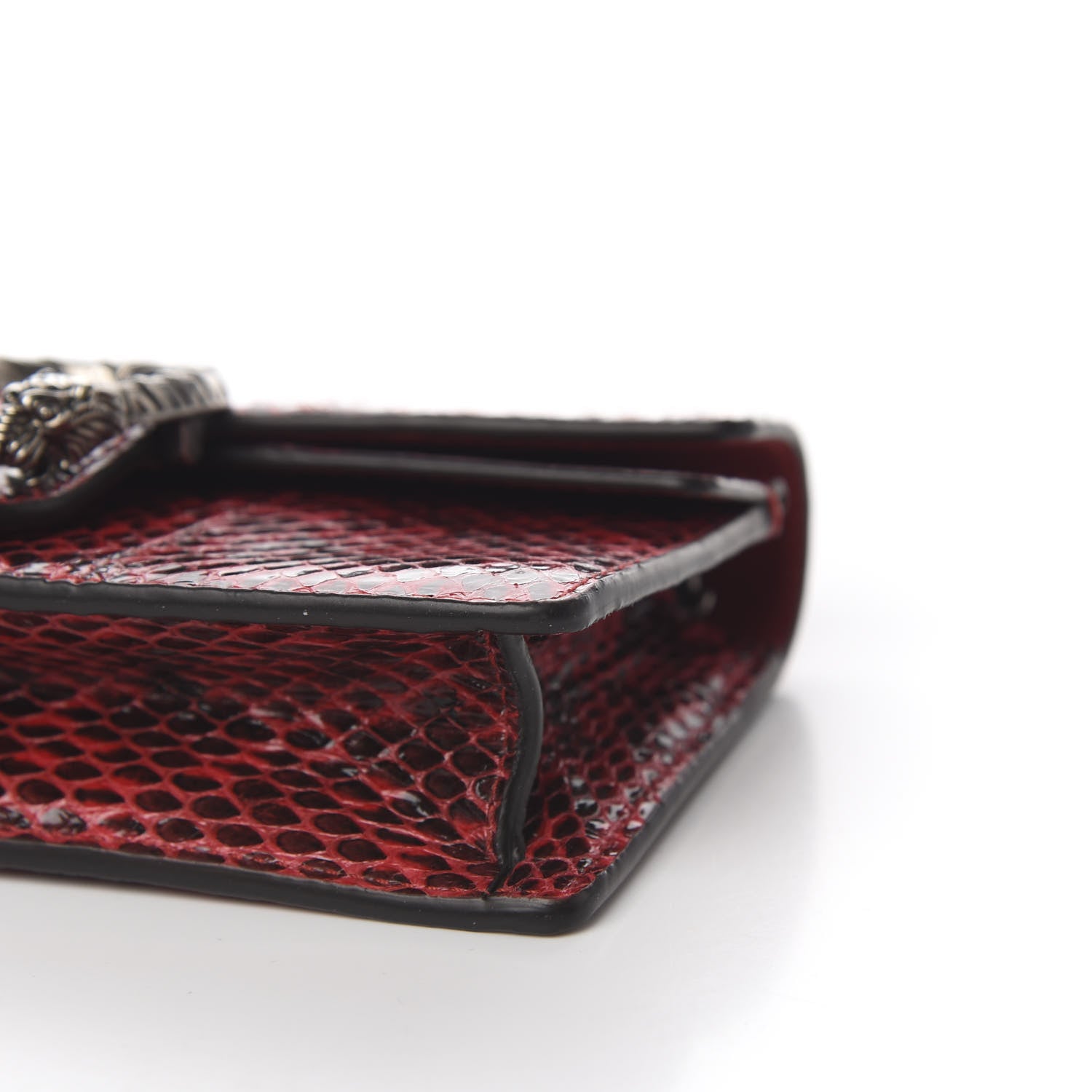 Gucci Snakeskin Super Mini Dionysus Shoulder Bag Red 7 of 8