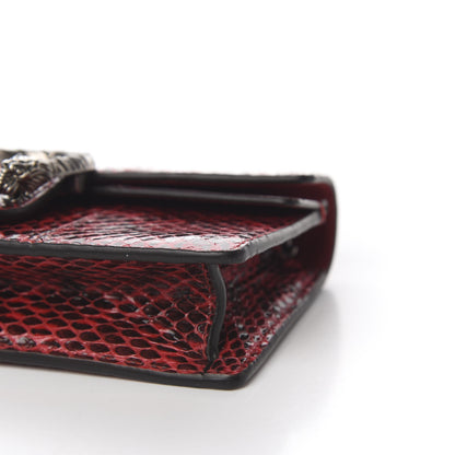 Gucci Snakeskin Super Mini Dionysus Shoulder Bag Red 7 of 8