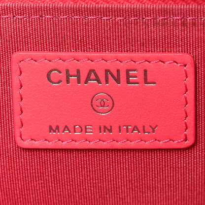 Chanel Caviar Camellia Embossed Key Holder Case Pink 6 of 10