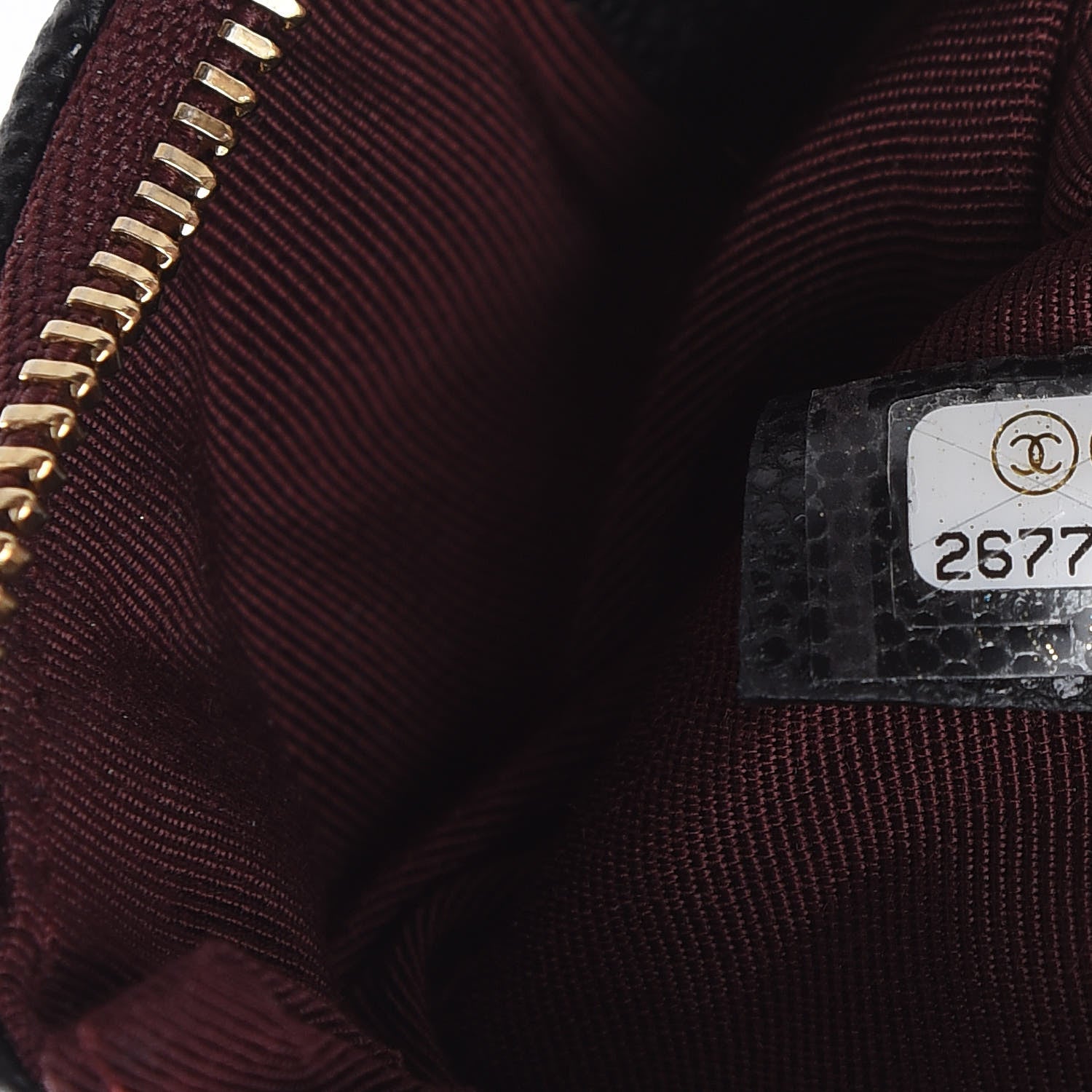 Chanel Caviar Quilted Small Cosmetic Case Black 7 of 8