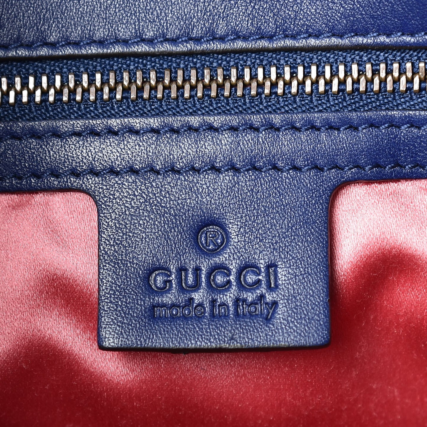 Velvet Matelasse Medium GG Marmont Shoulder Bag Cobalt Blue