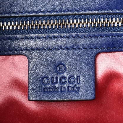 Gucci Velvet Matelasse Medium GG Marmont Shoulder Bag Cobalt Blue 8 of 9