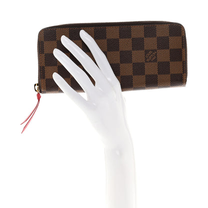Louis Vuitton Damier Ebene Clemence Wallet Cherry 2 of 7