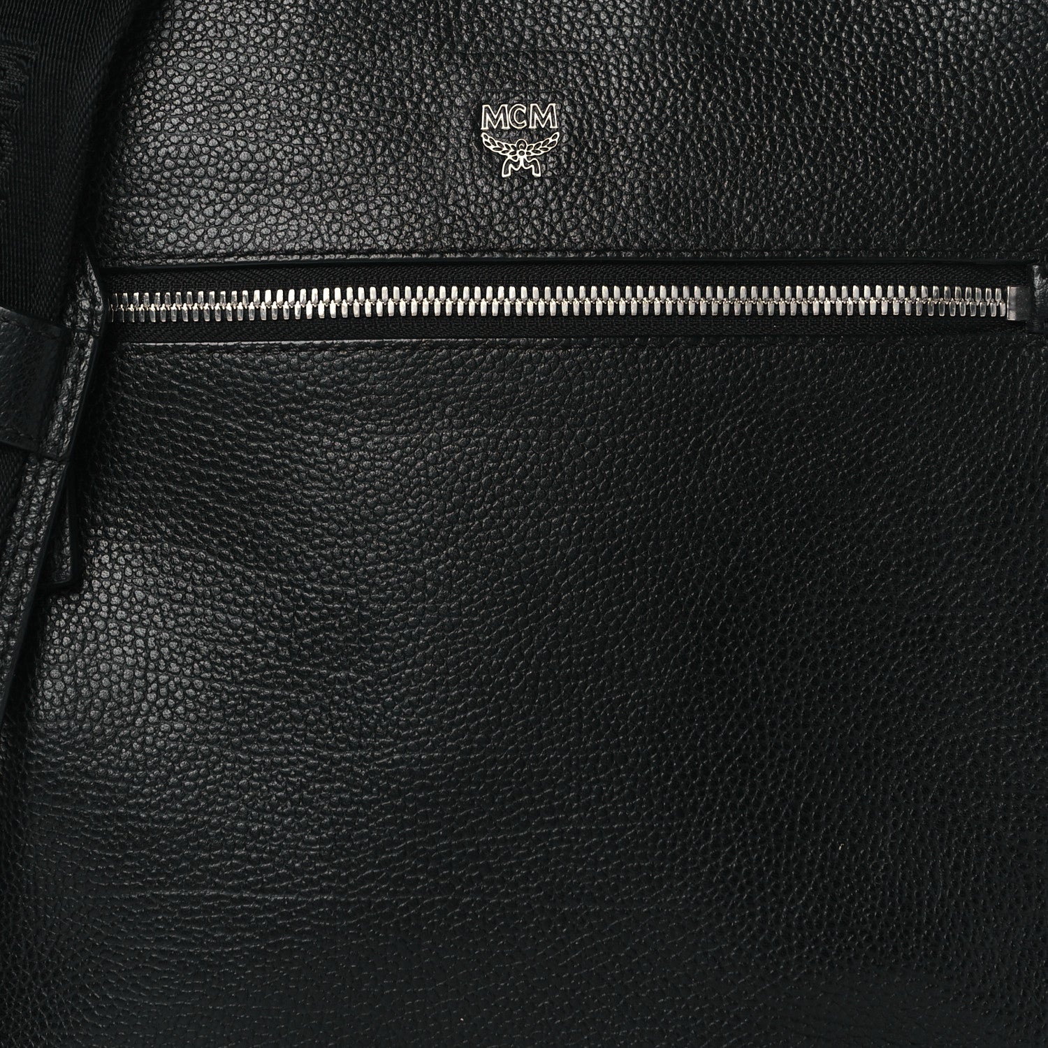 MCM Grained Calfskin Medium Crossbody Bag Black 6 of 8