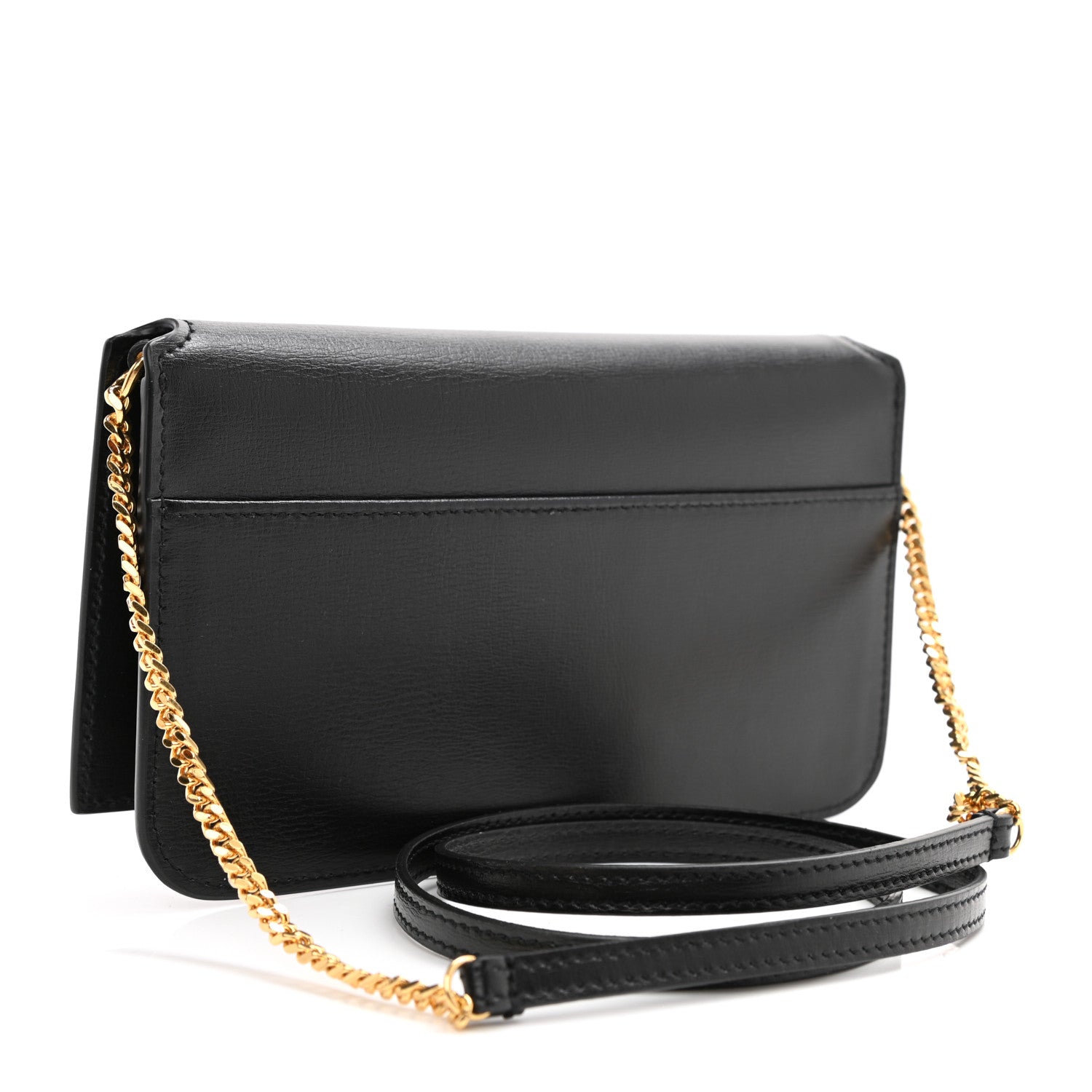 Saint Laurent Smooth Calfskin Monogram Phone Holder Crossbody Black 5 of 16