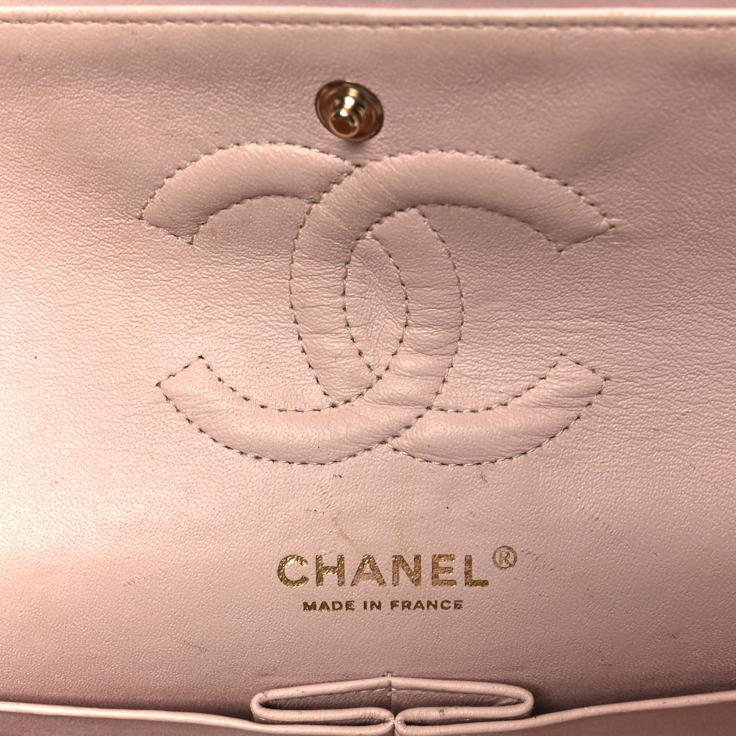 Chanel Lambskin Quilted Medium Double Flap Light Pink 6 of 12
