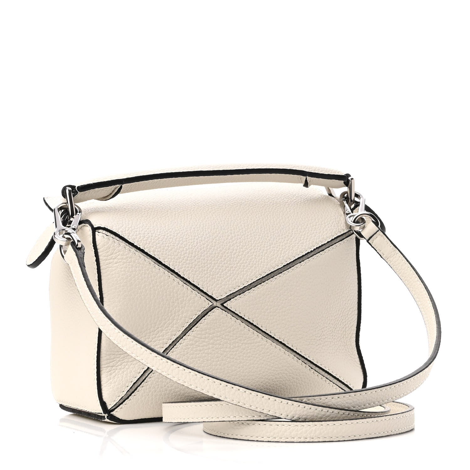 Loewe Calfskin Mini Puzzle Bag Soft White 3 of 9