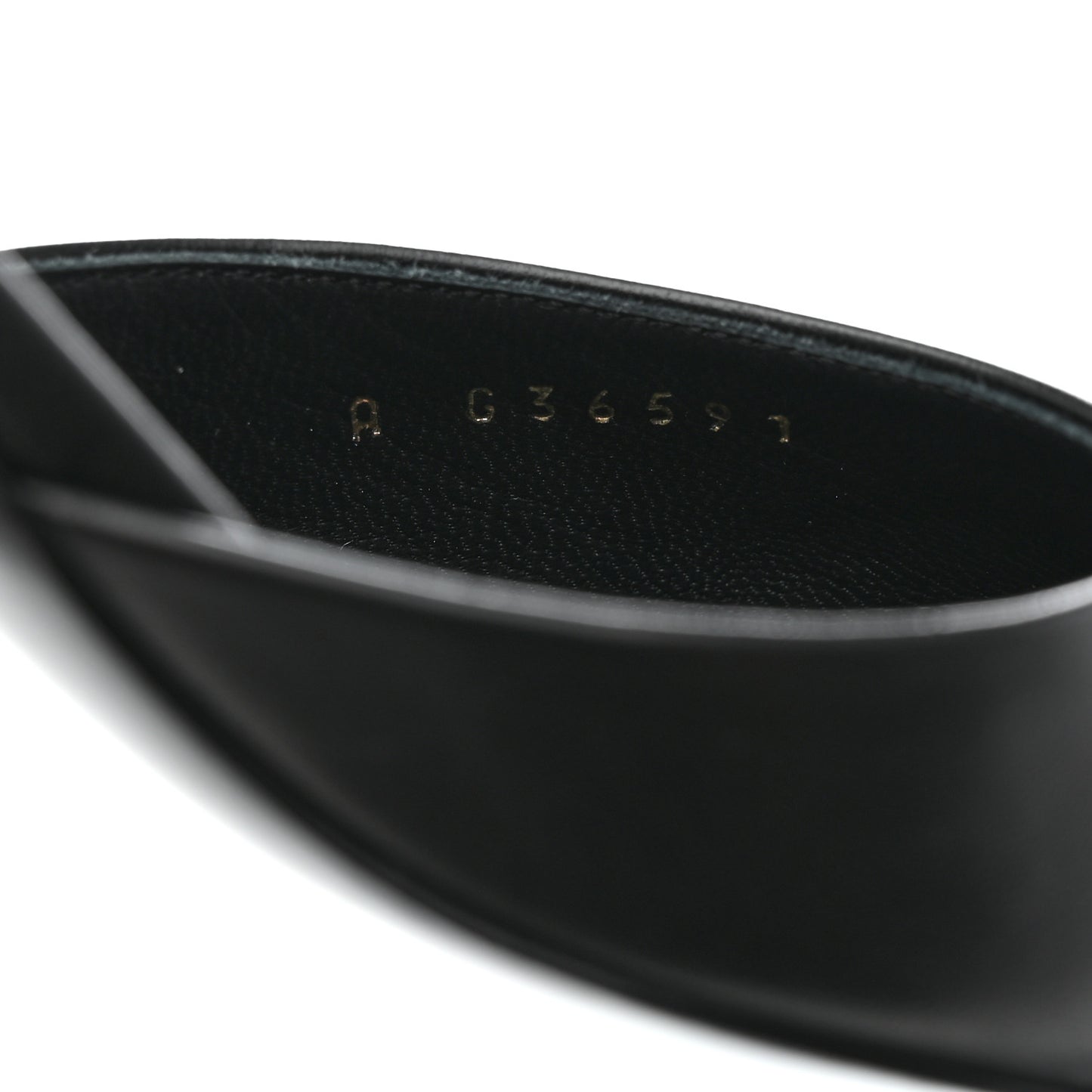 Lambskin Grosgrain Cap Toe Logo Ankle Strap Pumps 36.5 Black