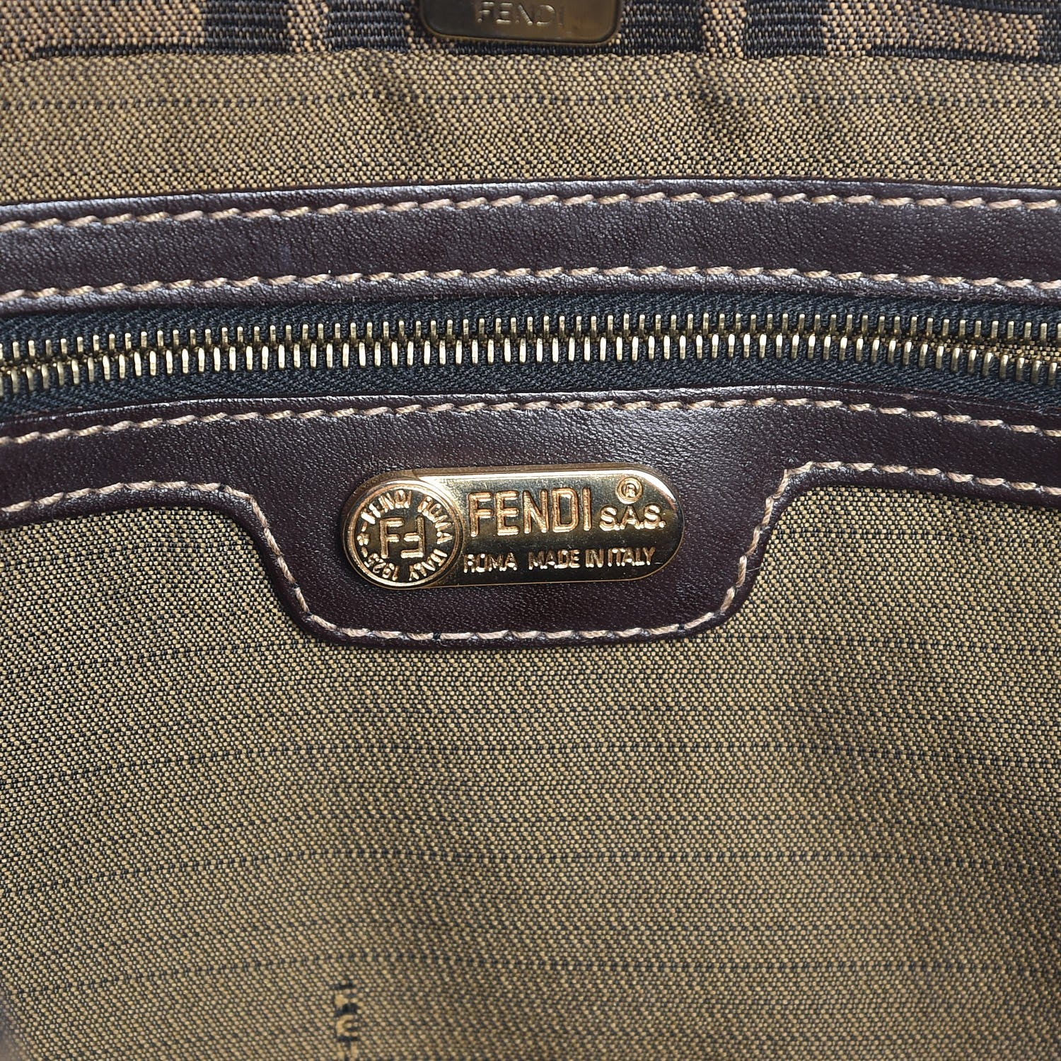 Fendi Zucca Tote Tobacco 6 of 6