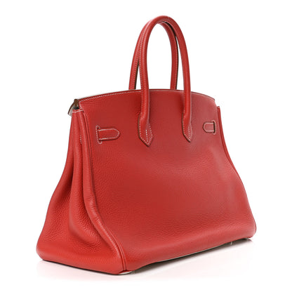 Hermes Togo Birkin 35 Sanguine White 2 of 4