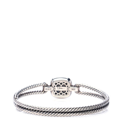 David Yurman Sterling Silver Diamond Albion Cable Bracelet 3 of 5