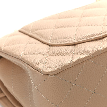 Chanel Caviar Quilted Small Double Flap Beige 11 of 12