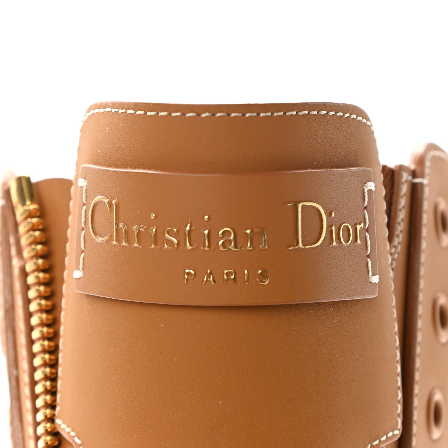 Christian Dior Matte Calfskin Bold Boots 39 Ochre Brown 6 of 8