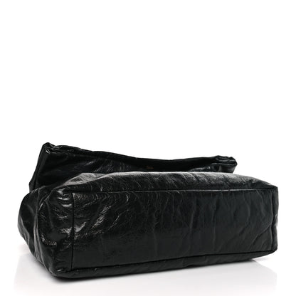 Balenciaga Arena Calfskin Large Monaco Chain Shoulder Bag Black 4 of 8