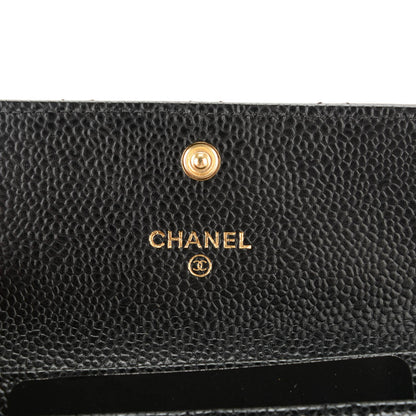 Chanel Caviar Quilted Flap Card Holder Black 5 of 8