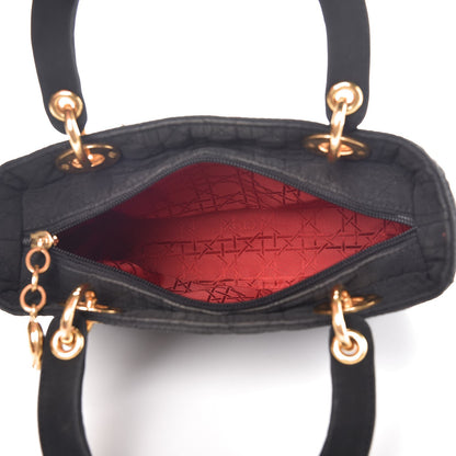 Christian Dior Nylon Cannage Medium Lady Dior Black 5 of 13