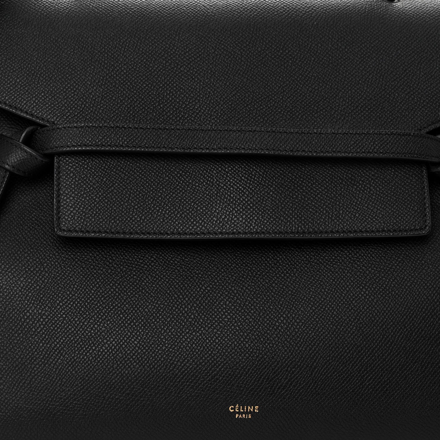 Celine Grained Calfskin Micro Belt Bag Black 7 of 10