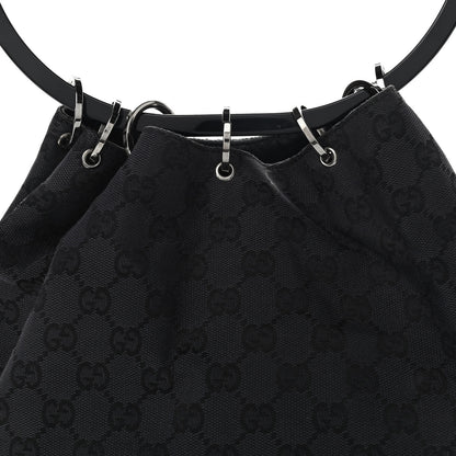 Gucci Monogram Loop Bucket Tote Black 8 of 11